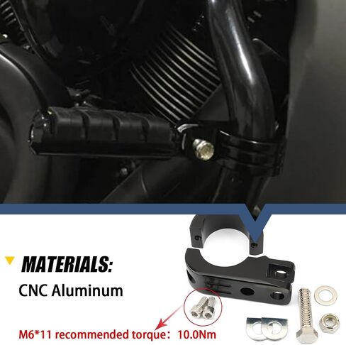 1.5 "Highway PEG Mounts 38mm محرك حارس الأقواس بين قوسين 1 1/2" أحداث مشابك مشابك في Harley Honda Yamaha Suzuki Kawasaki Victory in Kuwait