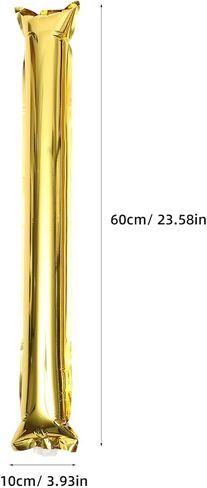 24 Pcs Thunder Sticks Plastic Cheerleading Stick Cheering Thunder Sticks Team Boom Sticks Clapper Inflatable Noise Makers for Sporting Events Dance(Golden) in Kuwait