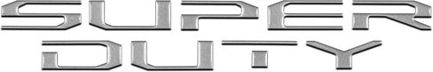 Hood Letter Inserts - Compatible with 2017-2022 Ford Super Duty in Kuwait