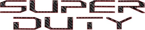 Hood Letter Inserts - Compatible with 2017-2022 Ford Super Duty in Kuwait