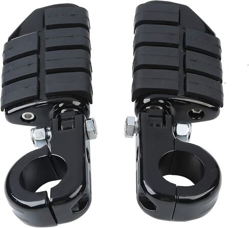 TCMT Universal 32mm Foot Pegs Mount Fits For Harley Touring Road King Street Glide Road Glide Electra Glide Softail Sportster XL 883 1200 Dyna with 1.25" Engine Guards in Saudi Arabia