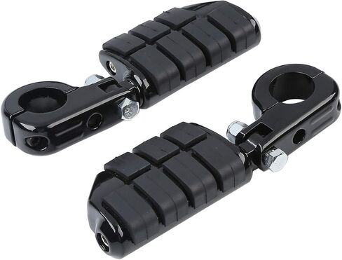 TCMT Universal 32mm Foot Pegs Mount Fits For Harley Touring Road King Street Glide Road Glide Electra Glide Softail Sportster XL 883 1200 Dyna with 1.25" Engine Guards in Saudi Arabia