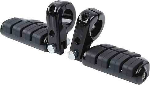 TCMT Universal 32mm Foot Pegs Mount Fits For Harley Touring Road King Street Glide Road Glide Electra Glide Softail Sportster XL 883 1200 Dyna with 1.25" Engine Guards in Saudi Arabia