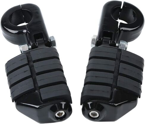 TCMT Universal 32mm Foot Pegs Mount Fits For Harley Touring Road King Street Glide Road Glide Electra Glide Softail Sportster XL 883 1200 Dyna with 1.25" Engine Guards in Saudi Arabia