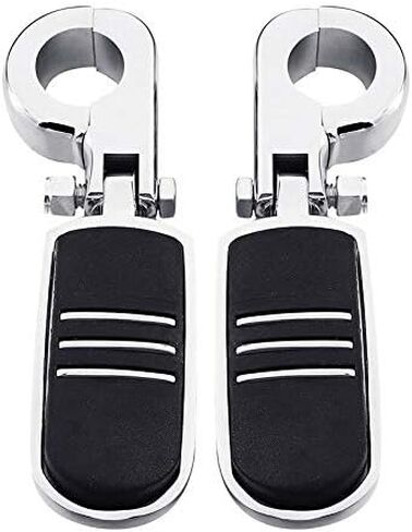 TCMT Universal 32mm Foot Pets Mount Fits for Harley Touring Road King Street Glide Road Glide Electra Glide Softail Sportster XL 883 1200 Dyna with 1.25 "events eversion in Saudi Arabia