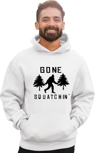 Go Out Out Go Squatchin 'Funny Bigfoot Sasquatch Gift Mens Women Sweatshirt Hoodie in Saudi Arabia