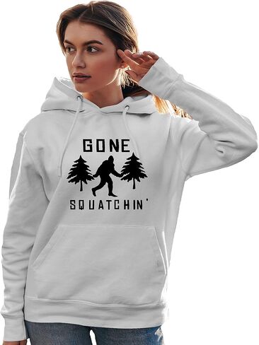 Go Out Out Go Squatchin 'Funny Bigfoot Sasquatch Gift Mens Women Sweatshirt Hoodie in Saudi Arabia