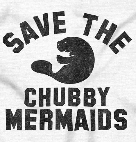 Brisco Brands Save Chubby Mermaids Funny Manatees Hoodie Sweatshirt Women in Saudi Arabia