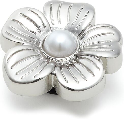 Crocs Jibbitz Silver Mnchrm Daisy 2 ، No Size ، Polyvinyl Cloride ، No Gemstone in Saudi Arabia
