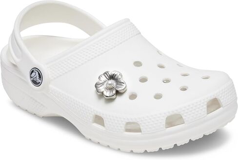Crocs Jibbitz Silver Mnchrm Daisy 2 ، No Size ، Polyvinyl Cloride ، No Gemstone in Saudi Arabia
