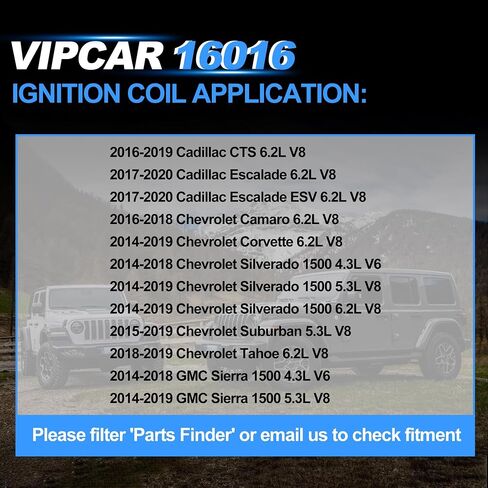 8pcs coil coil pack coil coil coil متوافق مع Chevy/GMC 2014-2019 Silverado/Sierra 1500 4.3/5.3/6.2L V8 ، 2015-19 Suburban ، 18-19 Tahoe ، Corvette Camaro Escalade CTS ، #UF743 ، 12621750 ، 1265818333333333 in Saudi Arabia