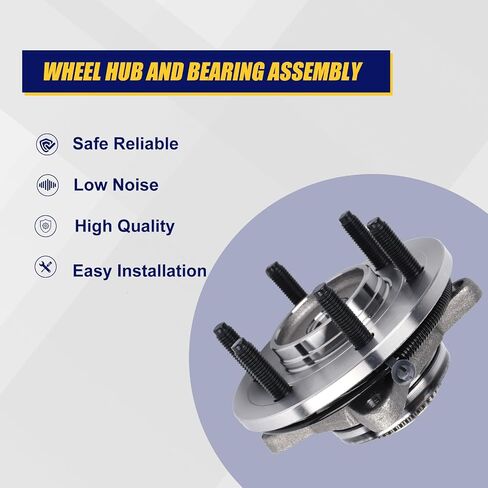 KUSATEC 515046 2pcs Front Wheel Bearing and Hub Assembly Compatible with 2004-2005 Ford F-150 2004 Heritage, 6 Lug Bolts w/ABS in Saudi Arabia