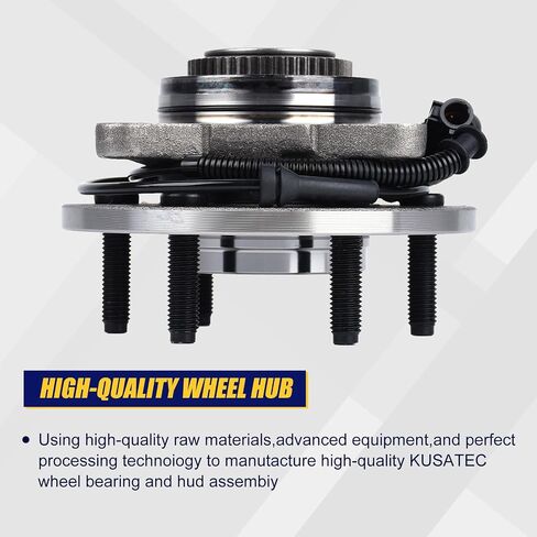 KUSATEC 515046 2pcs Front Wheel Bearing and Hub Assembly Compatible with 2004-2005 Ford F-150 2004 Heritage, 6 Lug Bolts w/ABS in Saudi Arabia