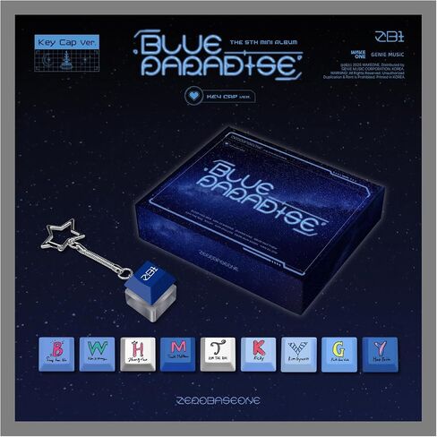 ألبوم Zerobaseone Blue Paradise 5th Mini مع Tracking Sealed ZB1 (إصدار غطاء المفاتيح) in Kuwait