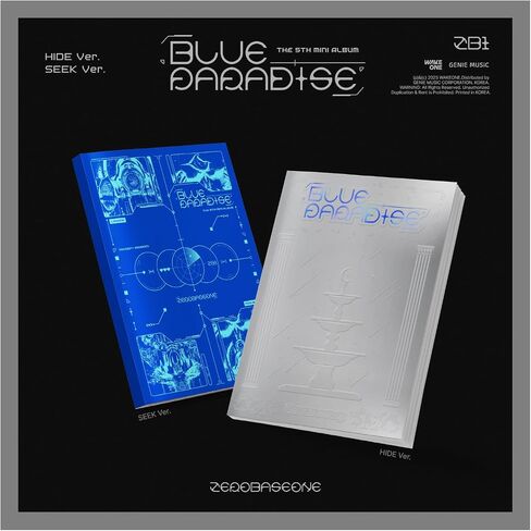 ألبوم Zerobaseone Blue Paradise 5th Mini مع Tracking Sealed ZB1 (إصدار غطاء المفاتيح) in Kuwait