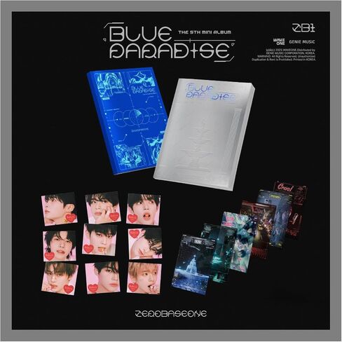 ألبوم Zerobaseone Blue Paradise 5th Mini مع Tracking Sealed ZB1 (إصدار غطاء المفاتيح) in Kuwait