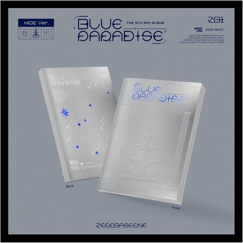 ألبوم Zerobaseone Blue Paradise 5th Mini مع Tracking Sealed ZB1 (إصدار غطاء المفاتيح) in Kuwait