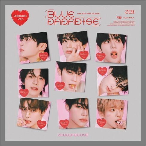 ألبوم Zerobaseone Blue Paradise 5th Mini مع Tracking Sealed ZB1 (إصدار غطاء المفاتيح) in Kuwait