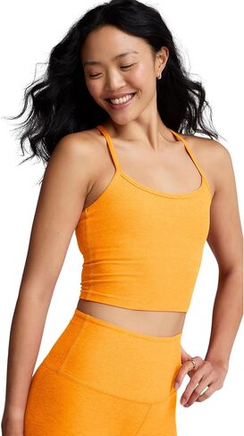 Beyond Yoga Women's Spacedye Slim Racerback Cropped Tank Top Majestic Blue Heather X-Small in Saudi Arabia