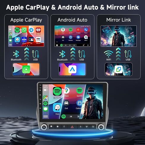 Hodozzy 2GB 64GB Android Car Stereo for Chevrolet Camaro 2008-2015 Radio with Wireless Carplay Android Auto Mirror Link, 9 Inch Touch Screen Car Radio GPS,Bluetooth, WiFi, FM RDS Radio,BT/SWC/EQ in Saudi Arabia