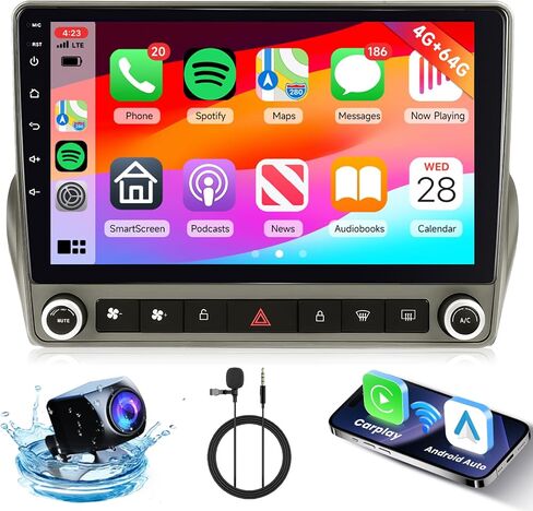 Hodozzy 2GB 64GB Android Car Stereo for Chevrolet Camaro 2008-2015 Radio with Wireless Carplay Android Auto Mirror Link, 9 Inch Touch Screen Car Radio GPS,Bluetooth, WiFi, FM RDS Radio,BT/SWC/EQ in Saudi Arabia
