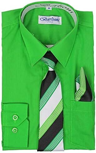 إيطاليا الأولاد الأكمام طويلة القمصان TIE & Hanky مجموعة in Kuwait