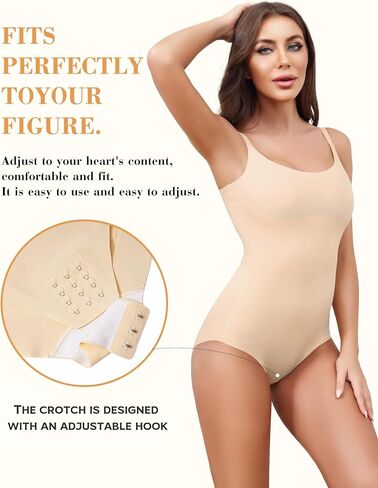 Shapewear Bodysuits For Women Tummy Control Seamless Sleeveless Body Shaper Body Suit XS-XL in Saudi Arabia
