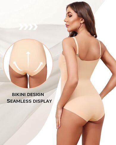 Shapewear Bodysuits For Women Tummy Control Seamless Sleeveless Body Shaper Body Suit XS-XL in Saudi Arabia