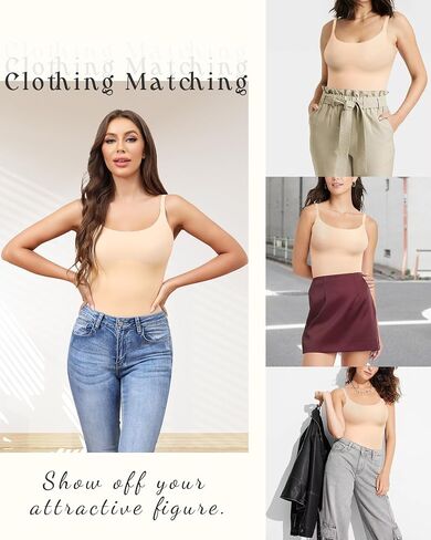 Shapewear Bodysuits For Women Tummy Control Seamless Sleeveless Body Shaper Body Suit XS-XL in Saudi Arabia