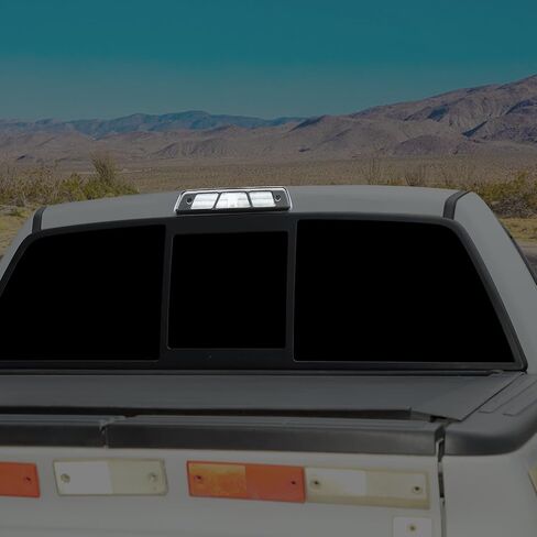 Voodonala for Ford F150 2009-2014 غطاء مصباح الفرامل الثالث الخلفي متوافق مع Ford F150 2009-2014 (ABS ، Smoke Black) in Kuwait