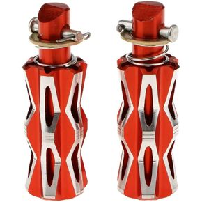 مسند القدمين أوتاد 1 زوج من CNC Universal Raptenger Foot Pedal للدراجات النارية البرتقالية in Kuwait