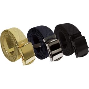 Rothco 54 Inch Military Web Belts in 3 Pack, Khaki/Navy Blue/Black in Saudi Arabia