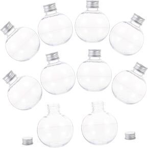 ARTIBETTER Light Bulb Bottle 10pcs Transparent Spherical Bottle Manual Empty Bottle The Party The Pet Novelty Drinking Glasses in Kuwait