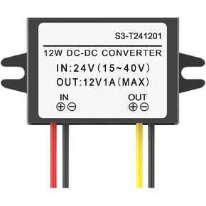 1pc 24v إلى 12 فولت محول الطاقة 24 فولت انخفاضًا في مزود الطاقة 12 فولت على 24 فولت إلى 12 فولت منظم السيارات (24 فولت إلى 12 فولت 4a_12v) in Saudi Arabia