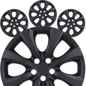 حافة العجلة 16 "حافة العجلة الممتازة لعام 2020-2025 تويوتا كورولا-مجموعة من 4 hubcaps ، ABS ABS & PC Material Hub Protectory ، Snap-On Presect in Kuwait