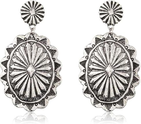 Western Earrings for Women Silver Cowgirl Earrings Boho Country Earrings Cowboy Boot Earrings Western Jewelry Gifts for Women in Saudi Arabia
