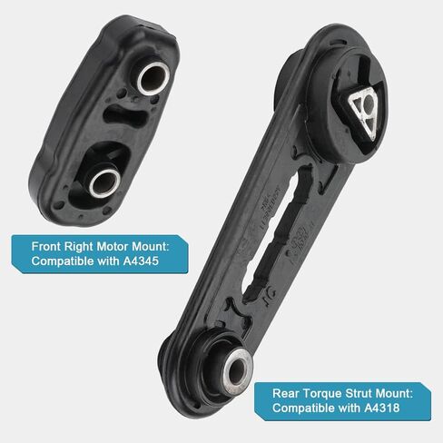 JDMON 2Pcs Front Engine Motor Left Torque Strut Mount Replacement for Nissan Sentra 2.0L 2007 2008 2009 2010 2011 2012 Auto CVT Trans Compatible with A4318, A4345, 9456, 9228 in Saudi Arabia