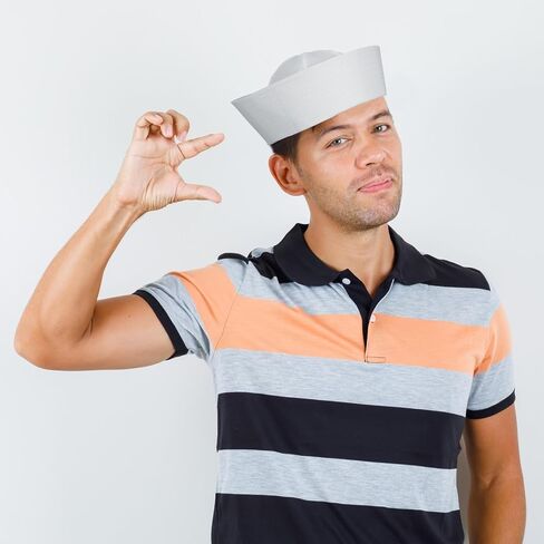 White Sailor Hat,Navy Sailor Cap for Women Men Dressing Up Party,Sailors Captain Cap for Halloween Costume Accessory,Nautical Sailors Hat in Saudi Arabia