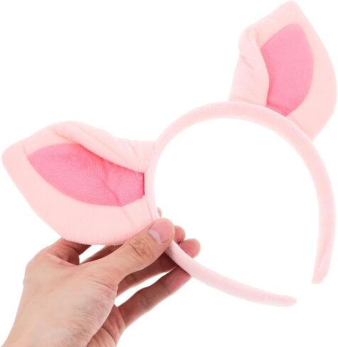 Pig Ears Headband Plush Animal Ears Halloween Christmas Festival Theme Party Cosplay Costume Headbands in Saudi Arabia