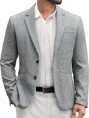 VSSJAVUN MENS Blazer Casual Sport Coats Slim Fit Two Button Lightweight Suct Jacket Jacket in Kuwait