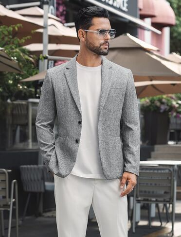 VSSJAVUN MENS Blazer Casual Sport Coats Slim Fit Two Button Lightweight Suct Jacket Jacket in Kuwait