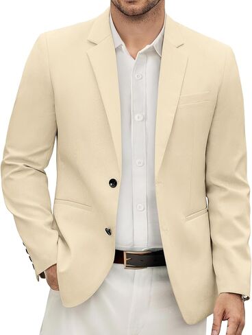 VSSJAVUN MENS Blazer Casual Sport Coats Slim Fit Two Button Lightweight Suct Jacket Jacket in Kuwait