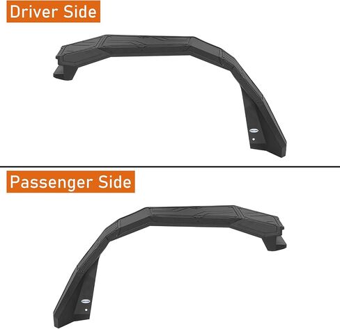 HOOKE ROAD JL WRANGLER Aluminium Fender Flares Wheel Mud Guard متوافق مع Jeep Wrangler JL 2018 2019 2020 2021 2022 2023 2024 2025-2pcs in Kuwait