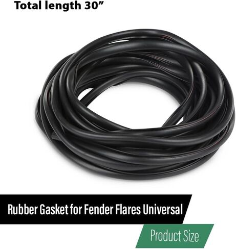 LQI 60 قدم Fender Flare Flare Rubber Seal و Black Universal Fender Flare Gasket للسيارات وآبار عجلة الشاحن in Kuwait