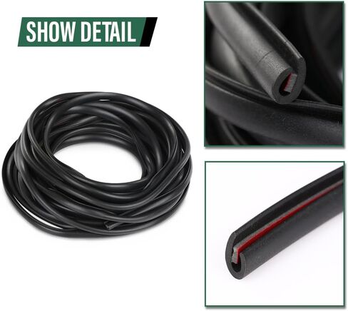 LQI 60 قدم Fender Flare Flare Rubber Seal و Black Universal Fender Flare Gasket للسيارات وآبار عجلة الشاحن in Kuwait