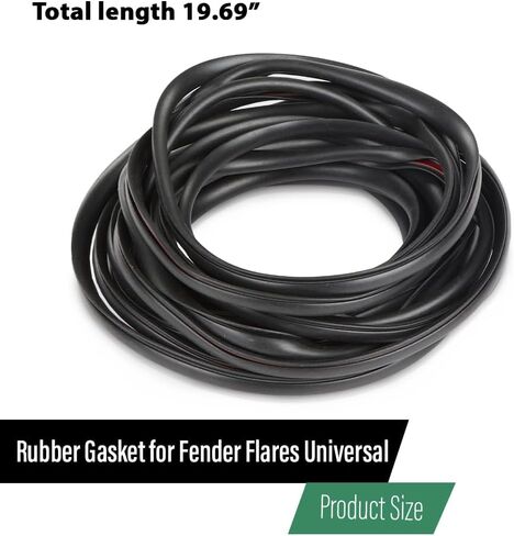 LQI 60 قدم Fender Flare Flare Rubber Seal و Black Universal Fender Flare Gasket للسيارات وآبار عجلة الشاحن in Saudi Arabia