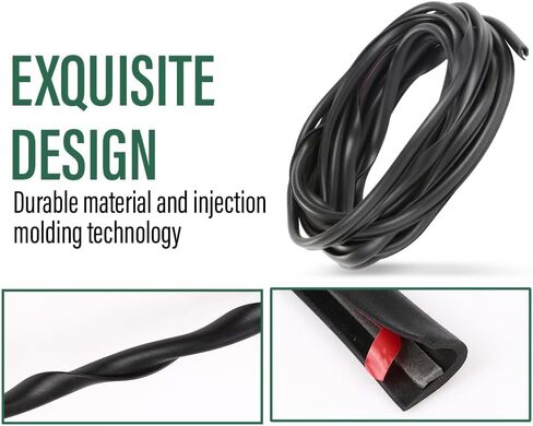 LQI 60 قدم Fender Flare Flare Rubber Seal و Black Universal Fender Flare Gasket للسيارات وآبار عجلة الشاحن in Saudi Arabia