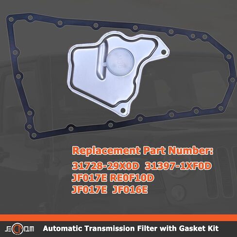 طقم حشية زيت مرشح ناقل الحركة 31397-1xf0d 31728-29x0d متوافق مع 2015-2022 Nissan Altima Juke NV Rogue Sentra JF017E/JF016E مجموعة مرشح الإرسال in Saudi Arabia