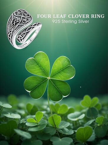 Witches Knot Spoon Rings for Women 925 Sterling Silver Vintage Celtic Knot Witch Rings Celtic Knot Adjustable Thumb Ring Gifts for Women in Saudi Arabia