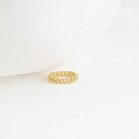 Caitlynminimalist 18K الذهب الذهب الفضة الفضة اللزجة تلويت تلويث مضلع كبح عصري المجوهرات الحلقة الحد الأدنى للنساء هدية لها in Saudi Arabia